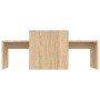 Mesa de centro madera contrachapada color roble 100x48x40 cm en Mesas de centro | Comprar online en Foru.es