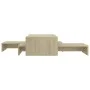 Mesa centro apilable contrachapada roble Sonoma 100x100x26,5 cm de vidaXL, Mesas de centro - Ref: Foro24-806798, Precio: 49,2...