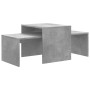 Mesa de centro madera contrachapada gris hormigón 100x48x40 cm en Mesas de centro | Comprar online en Foru.es