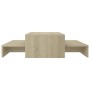 Mesa centro apilable contrachapada roble Sonoma 100x100x26,5 cm de vidaXL, Mesas de centro - Ref: Foro24-806798, Precio: 49,5...