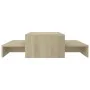Mesa centro apilable contrachapada roble Sonoma 100x100x26,5 cm de vidaXL, Mesas de centro - Ref: Foro24-806798, Precio: 49,2...