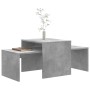 Mesa de centro madera contrachapada gris hormigón 100x48x40 cm en Mesas de centro | Comprar online en Foru.es