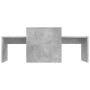 Mesa de centro madera contrachapada gris hormigón 100x48x40 cm en Mesas de centro | Comprar online en Foru.es