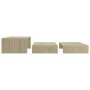 Mesa centro apilable contrachapada roble Sonoma 100x100x26,5 cm de vidaXL, Mesas de centro - Ref: Foro24-806798, Precio: 49,2...
