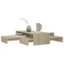Mesa centro apilable contrachapada roble Sonoma 100x100x26,5 cm de vidaXL, Mesas de centro - Ref: Foro24-806798, Precio: 49,2...