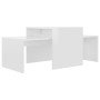 Mesa de centro madera contrachapada blanco brillo 100x48x40 cm en Mesas de centro | Comprar online en Foru.es
