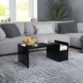 Mesa de centro madera contrachapada negro 90x45x35 cm en Mesas de centro | Comprar online en Foru.es