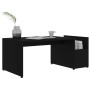Mesa de centro madera contrachapada negro 90x45x35 cm en Mesas de centro | Comprar online en Foru.es