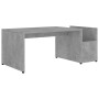 Mesa de centro madera contrachapada gris hormigón 90x45x35 cm en Mesas de centro | Comprar online en Foru.es