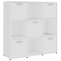 Estantería librería madera contrachapada blanco 90x30x90 cm en Librerías y estanterías | Comprar online en Foru.es