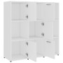 Estantería librería madera contrachapada blanco 90x30x90 cm en Librerías y estanterías | Comprar online en Foru.es