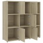 Estantería madera contrachapada color roble Sonoma 90x30x90 cm en Librerías y estanterías | Comprar online en Foru.es