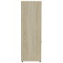 Estantería madera contrachapada color roble Sonoma 90x30x90 cm en Librerías y estanterías | Comprar online en Foru.es