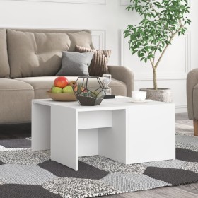 Mesas de centro 4 pzas madera contrachapada blanco 33x33x33 cm de vidaXL, Mesas de centro - Ref: Foro24-806813, Precio: 48,51...
