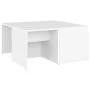 Mesas de centro 4 pzas madera contrachapada blanco 33x33x33 cm de vidaXL, Mesas de centro - Ref: Foro24-806813, Precio: 48,02...