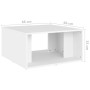 Mesas de centro 4 pzas madera contrachapada blanco 33x33x33 cm de vidaXL, Mesas de centro - Ref: Foro24-806813, Precio: 48,51...