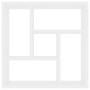 Estantería de pared madera contrachapada blanco 45,1x16x45,1 cm en Estanterías | Comprar online en Foru.es