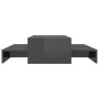 Set de mesas de centro apilables gris brillo 100x100x26,5 cm de vidaXL, Mesas de centro - Ref: Foro24-806803, Precio: 51,53 €...