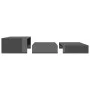 Set of glossy gray stackable coffee tables 100x100x26.5 cm by vidaXL, Coffee table - Ref: Foro24-806803, Price: 51,03 €, Disc...
