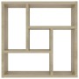 Estantería de pared contrachapada color roble 45,1x16x45,1 cm en Estanterías | Comprar online en Foru.es