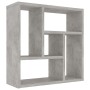 Estantería de pared contrachapada gris hormigón 45,1x16x45,1 cm en Estanterías | Comprar online en Foru.es