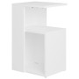 Mesa auxiliar de madera contrachapada blanco 36x30x56 cm en Mesas auxiliares | Comprar online en Foru.es