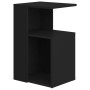 Mesa auxiliar de madera contrachapada negro 36x30x56 cm en Mesas auxiliares | Comprar online en Foru.es