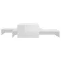 Set of glossy white stackable coffee tables 100x100x26.5 cm by vidaXL, Coffee table - Ref: Foro24-806801, Price: 45,93 €, Dis...