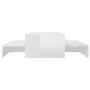 Set de mesas de centro apilables blanco brillo 100x100x26,5 cm de vidaXL, Mesas de centro - Ref: Foro24-806801, Precio: 45,93...