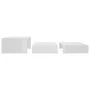 Set stapelbarer Couchtische aus weißem Glanz 100x100x26,5 cm von vidaXL, Couchtisch - Ref: Foro24-806801, Preis: 45,93 €, Rab...