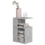 Mesa auxiliar de madera contrachapada gris hormigón 36x30x56 cm en Mesas auxiliares | Comprar online en Foru.es