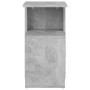 Mesa auxiliar de madera contrachapada gris hormigón 36x30x56 cm en Mesas auxiliares | Comprar online en Foru.es