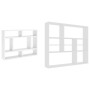 Estantería de pared madera contrachapada blanco 75x16x55 cm en Estanterías | Comprar online en Foru.es