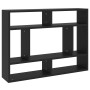 Estantería de pared madera contrachapada negro 75x16x55 cm en Estanterías | Comprar online en Foru.es