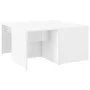 Mesas de centro 4 pzas contrachapada blanco brillo 33x33x33 cm de vidaXL, Mesas de centro - Ref: Foro24-806819, Precio: 39,87...