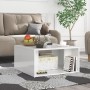 Mesas de centro 4 pzas contrachapada blanco brillo 33x33x33 cm de vidaXL, Mesas de centro - Ref: Foro24-806819, Precio: 40,24...