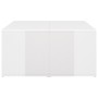 Mesas de centro 4 pzas contrachapada blanco brillo 33x33x33 cm de vidaXL, Mesas de centro - Ref: Foro24-806819, Precio: 40,24...