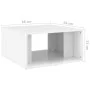 Mesas de centro 4 pzas contrachapada blanco brillo 33x33x33 cm de vidaXL, Mesas de centro - Ref: Foro24-806819, Precio: 39,87...