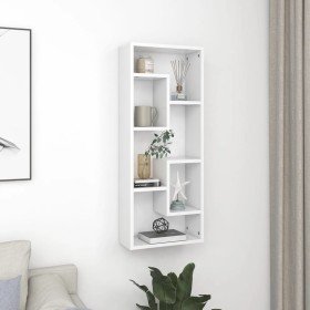 Estantería de pared madera contrachapada blanco 36x16x90 cm en Estanterías | Comprar online en Foru.es