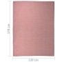 Alfombra de exterior de tejido plano rojo 120x170 cm de vidaXL, Alfombras - Ref: Foro24-340823, Precio: 33,50 €, Descuento: %