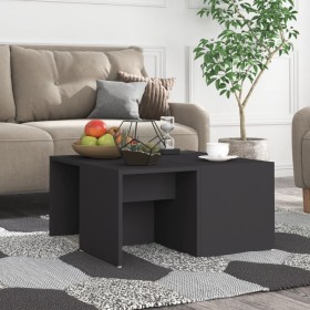 Mesas de centro 4 pzas madera contrachapada gris 33x33x33 cm de vidaXL, Mesas de centro - Ref: Foro24-806815, Precio: 39,88 €...