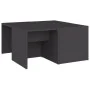 Mesas de centro 4 pzas madera contrachapada gris 33x33x33 cm de vidaXL, Mesas de centro - Ref: Foro24-806815, Precio: 39,48 €...