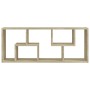 Estantería de pared contrachapada color roble 36x16x90 cm en Estanterías | Comprar online en Foru.es