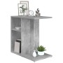 Mesa auxiliar de madera contrachapada gris hormigón 50x30x50 cm en Mesas auxiliares | Comprar online en Foru.es