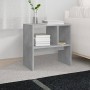 Mesa auxiliar de madera contrachapada gris hormigón 50x30x50 cm en Mesas auxiliares | Comprar online en Foru.es