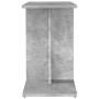Mesa auxiliar de madera contrachapada gris hormigón 50x30x50 cm en Mesas auxiliares | Comprar online en Foru.es