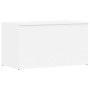 Baúl de almacenamiento madera contrachapada blanco 84x42x46 cm en Baúles de almacenamiento | Comprar online en Foru.es
