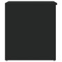 Baúl de almacenamiento madera contrachapada negro 84x42x46 cm en Baúles de almacenamiento | Comprar online en Foru.es