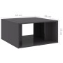 Mesas de centro 4 pzas contrachapada gris brillante 33x33x33 cm de vidaXL, Mesas de centro - Ref: Foro24-806821, Precio: 42,5...