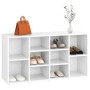 Banco zapatero de madera contrachapada blanco 103x30x55 cm en Zapateros y organizadores de calzado | Comprar online en Foru.es